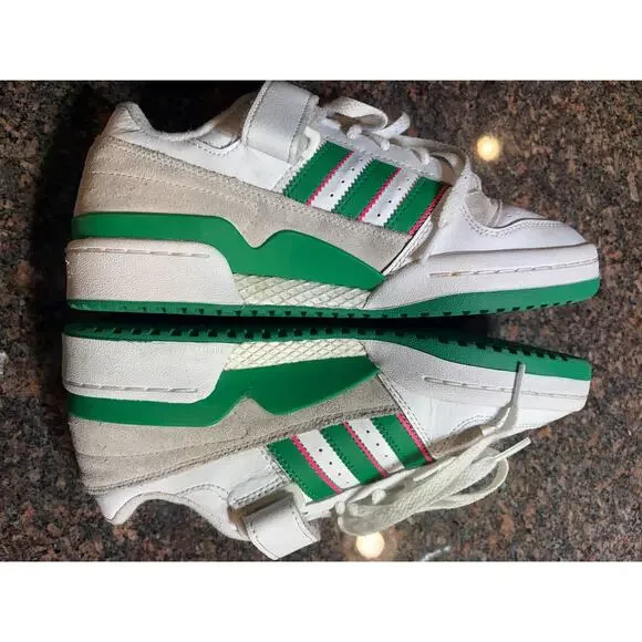 adidas Women's Forum Low Basketball "Watermelon" Green/Pink Size 8.5 - Picture 11 of 16